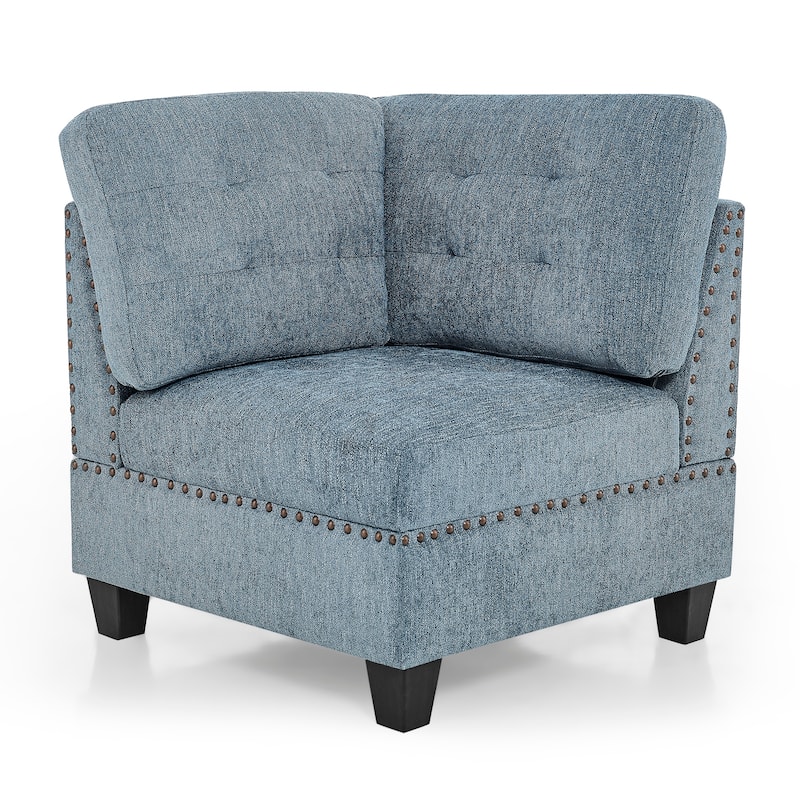 116" Deep Seat Modular Sectionals Sofa, Lshape Sectional Sofa with